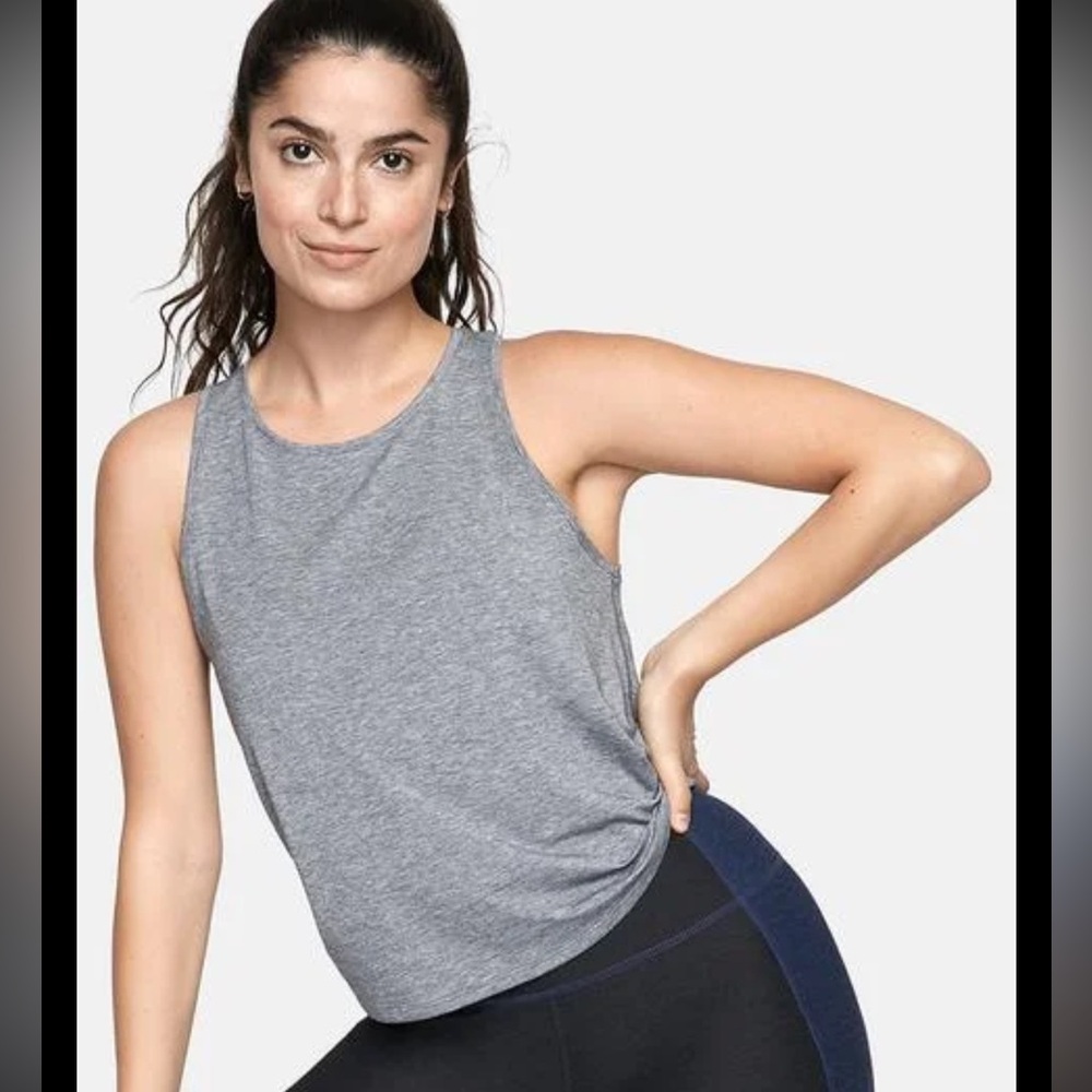 Outdoor Voices Sweatee Heather Gray Tank Top